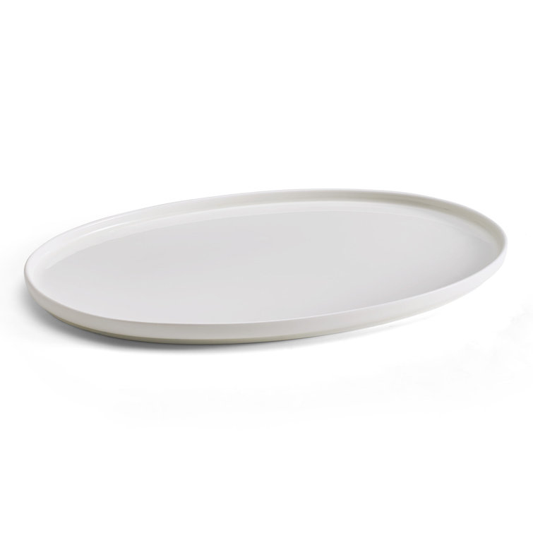 Large white serving on sale tray